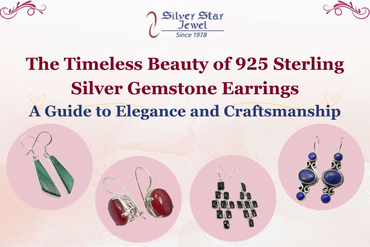 925 Sterling Silver Gemstone Earrings