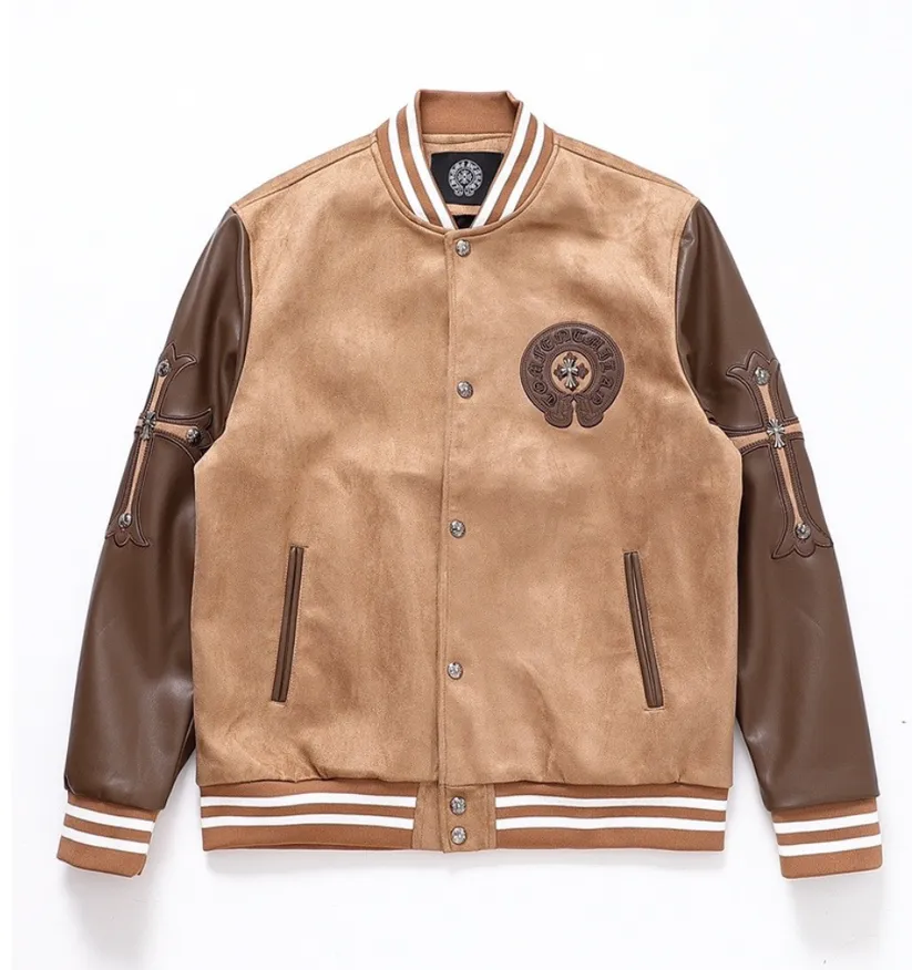 Chrome Hearts Brown Leather Jackets