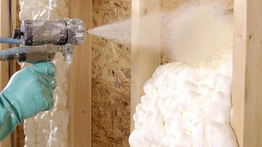 spray foam insulation installation