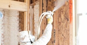 spray foam insulation installation